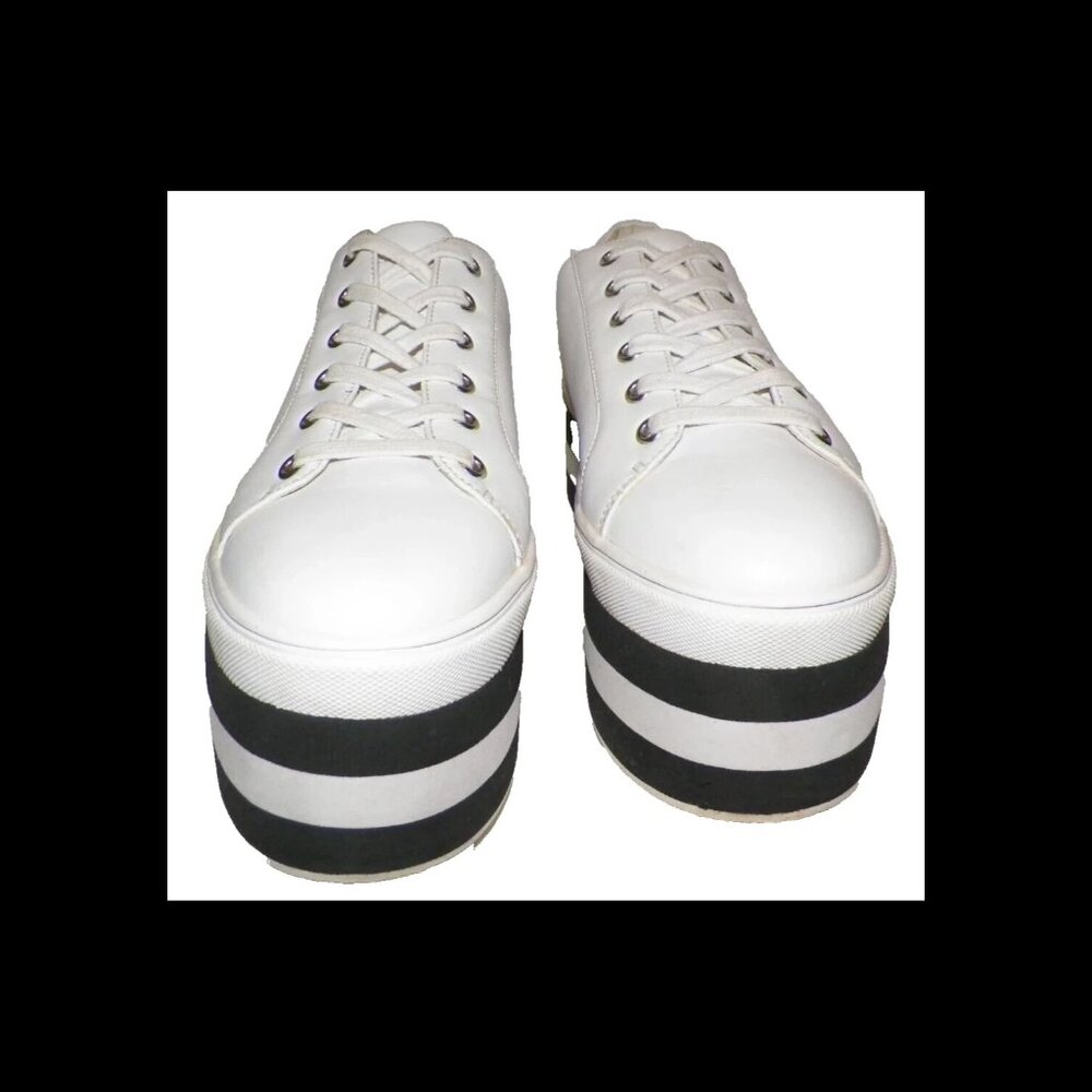 Women's 10 Steve Madden 3 inch Platform Sneaker Shoes Glam Goth Punk